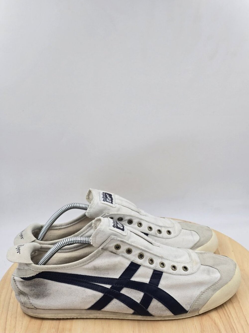 Onitsuka Tiger Mexico 66 Slip ON Laceless Sneakers Birch Midnight Mens sz 11